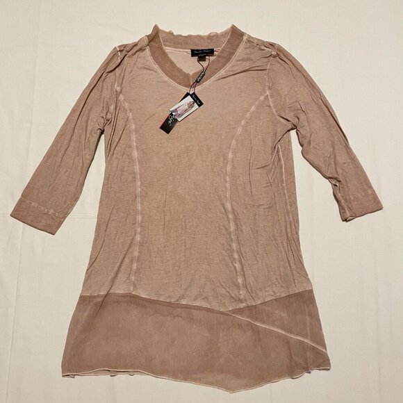 Charlie Paige Womens Top Size Medium Tunic Style Shirt - Picture 1 of 16